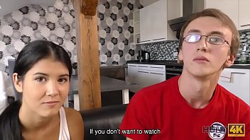 Play HUNT4K. Skinny dark-haired lassie is ready for dirty action for cash