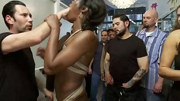 Play Public gangbang black slave