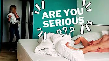 Play Dick Flash. Hotel maid was shocked when she saw me masturbating during room cleaning service but decided to help me cum