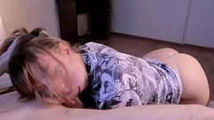 Play Cute Teen's Anal Adventure in Ahegao Outfit