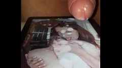 Play Cum-Filled Blonde Special: 8 Consecutive Loads on Huge Tits