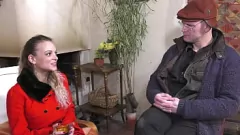 Play Big Titted French Cutie Gives Blowjob to Elder Man