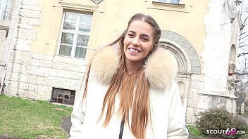 Play GERMAN SCOUT - CUTE GIRL EVELINE DELLAI IN LEGGINGS TRICKED TO RAW PICKUP FUCK